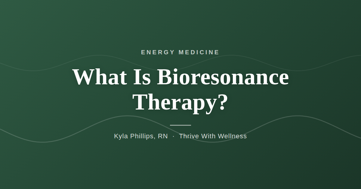 What Is Bioresonance Therapy?