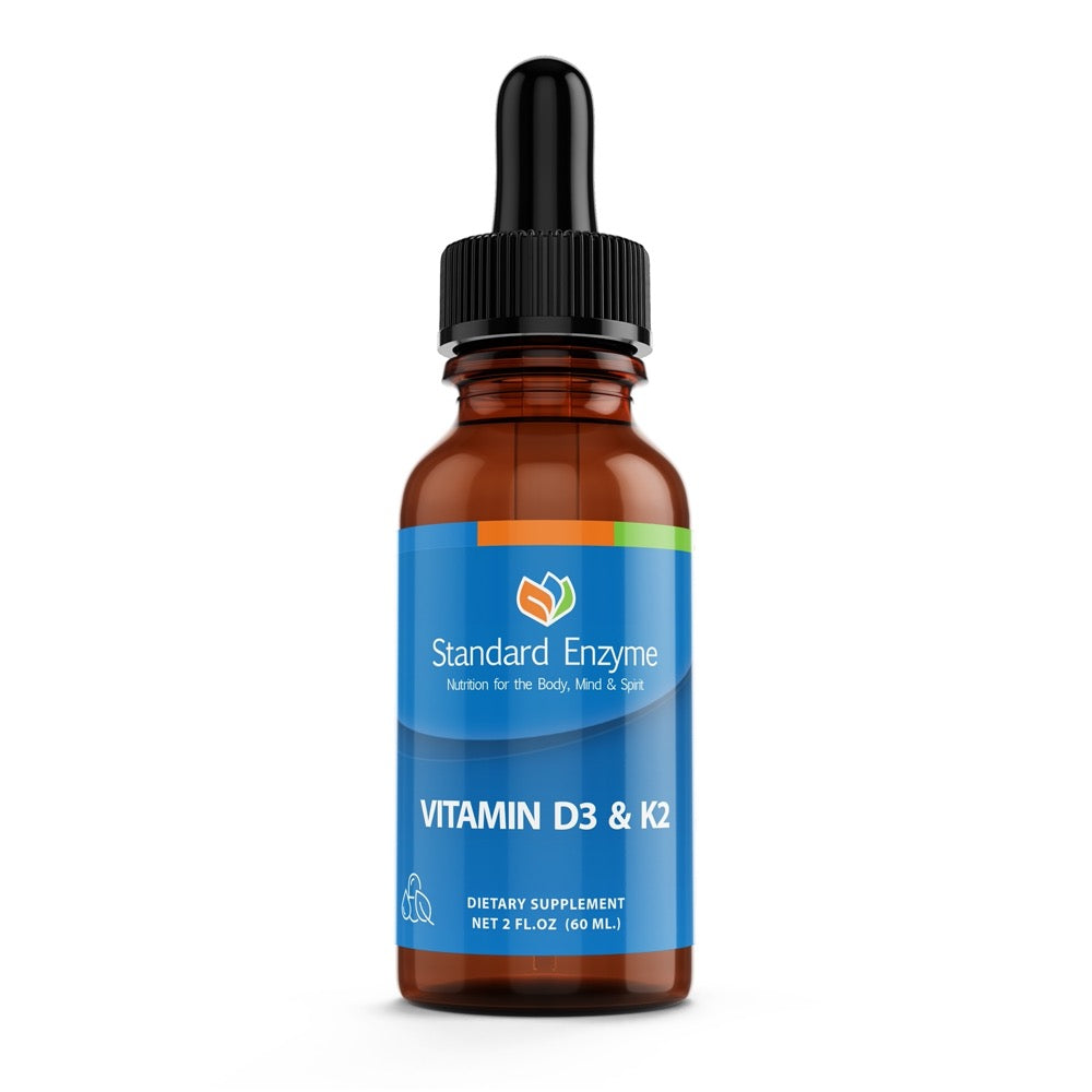 Standard Enzyme Vitamin D3 & K2 — 2 oz liquid drops