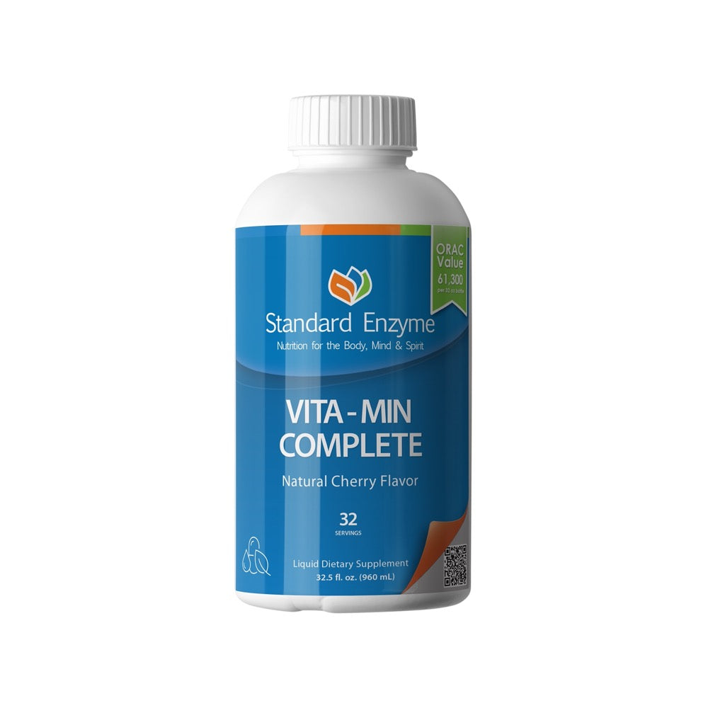 Standard Enzyme Vitamin Complete — 32 oz liquid multivitamin bottle